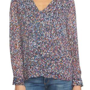 NWOT Beautiful 1. STATE Choker Neck Chiffon Blouse